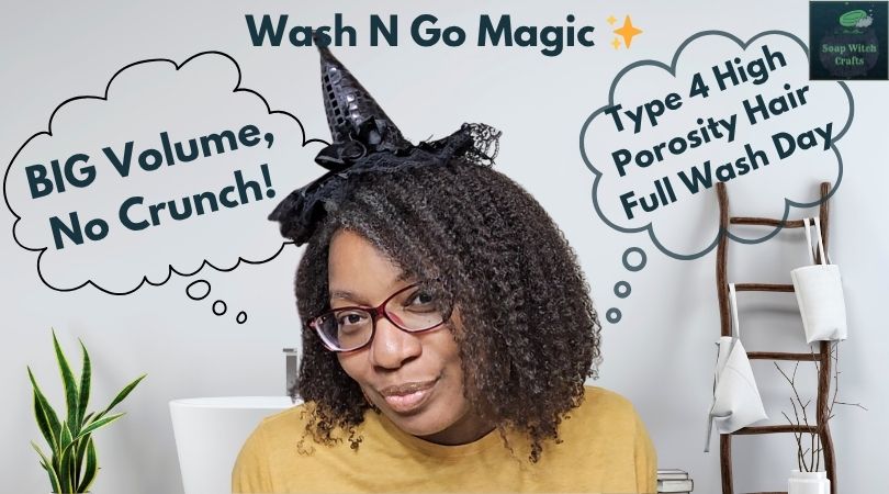 Fluffy Wash N Go Routine for Type 4 Hair | Full Wash Day + Mousse Styling!