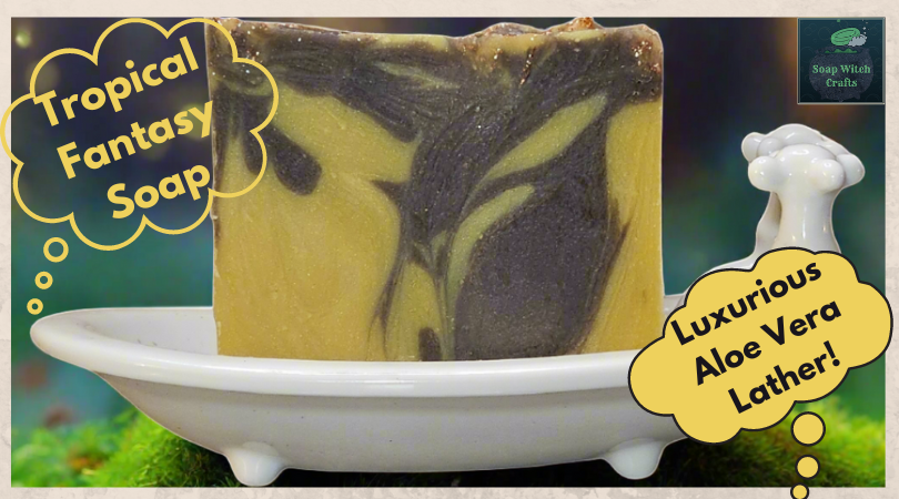 Making Tropical Fantasy Aloe Vera Soap: Fluid Hot Process Method