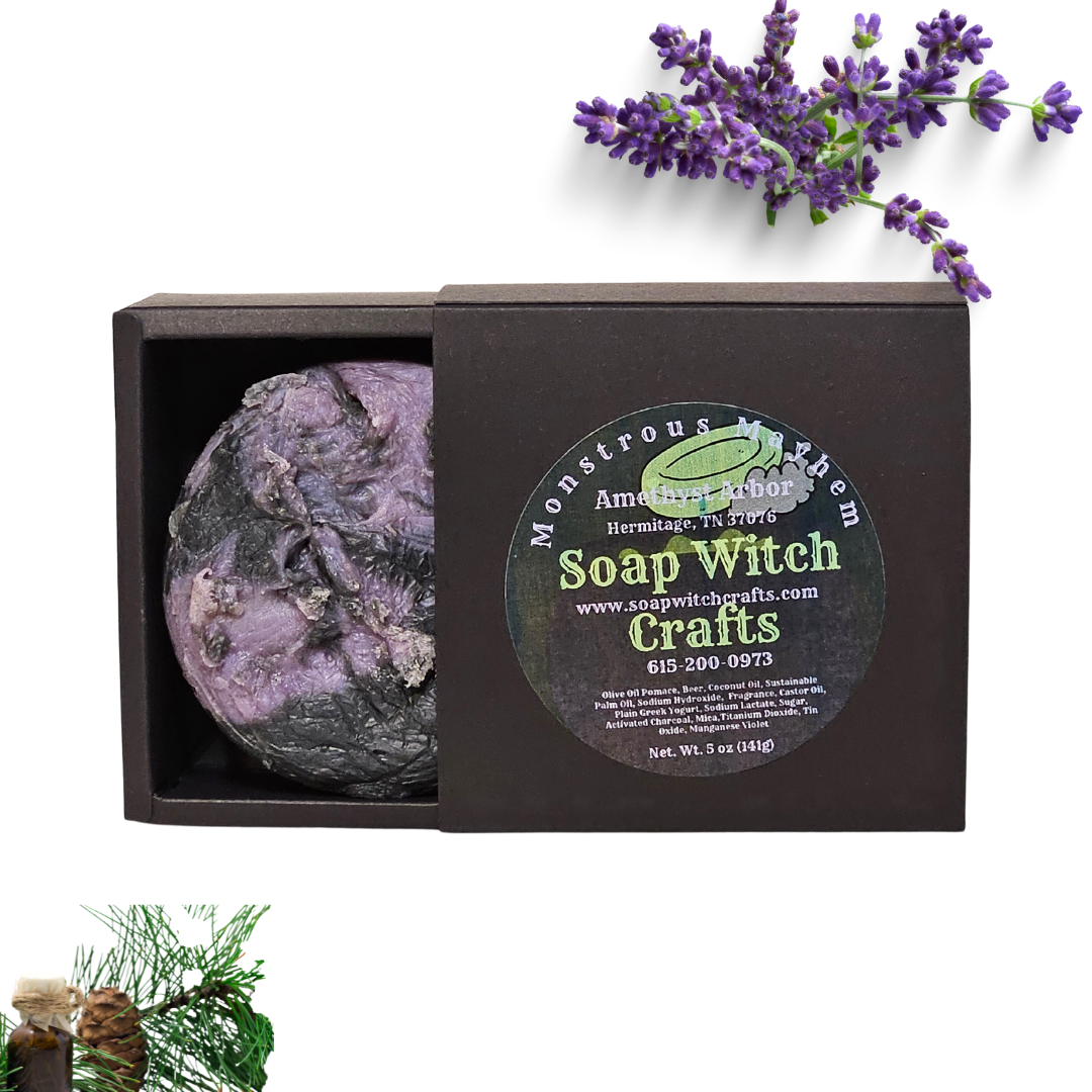 Testing the Lather on My Amethyst Arbor Beer Soap