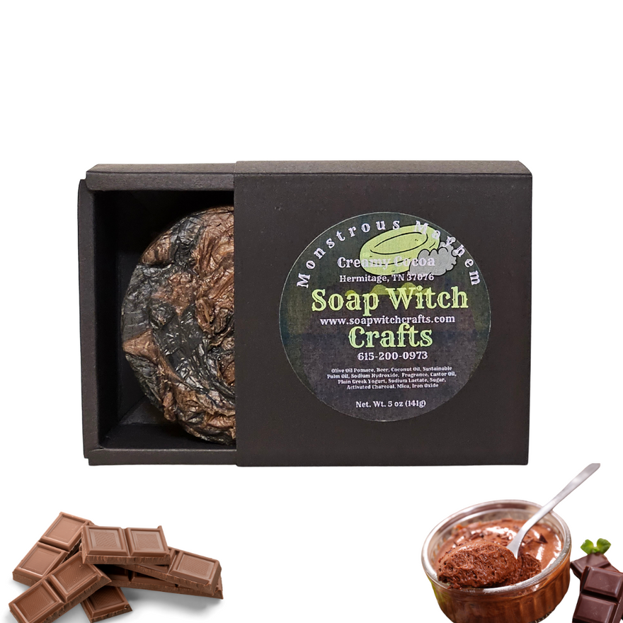 Testing the Lather on My Creamy Cocoa Beer Soap