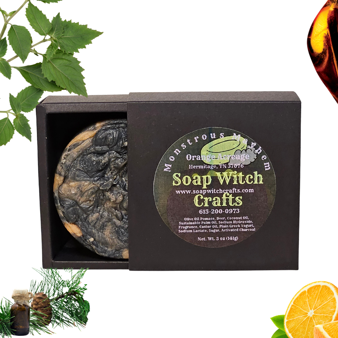 Testing the Lather on My Orange Acreage Beer Soap
