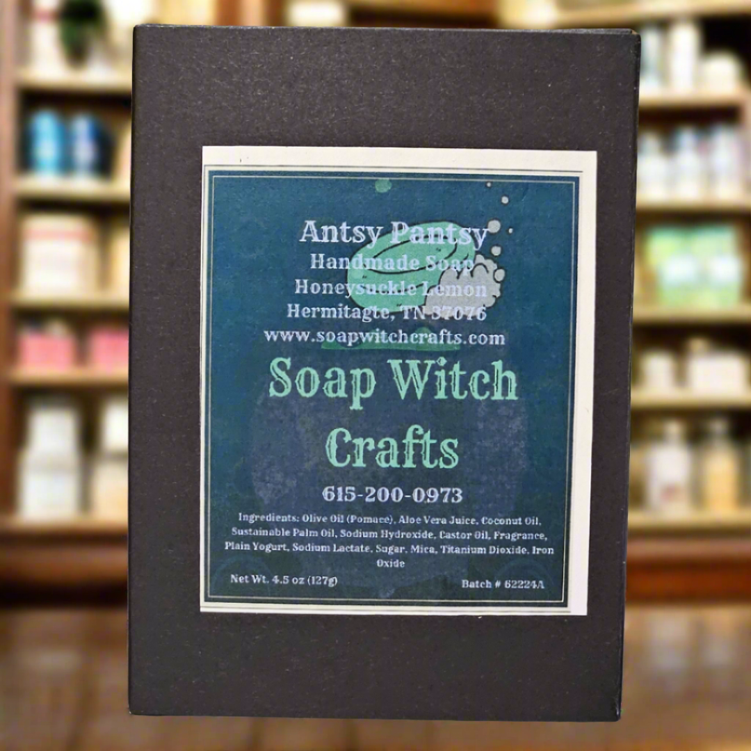 Antsy Pantsy Aloe Vera Bar Soap - Honeysuckle Lemon - 0