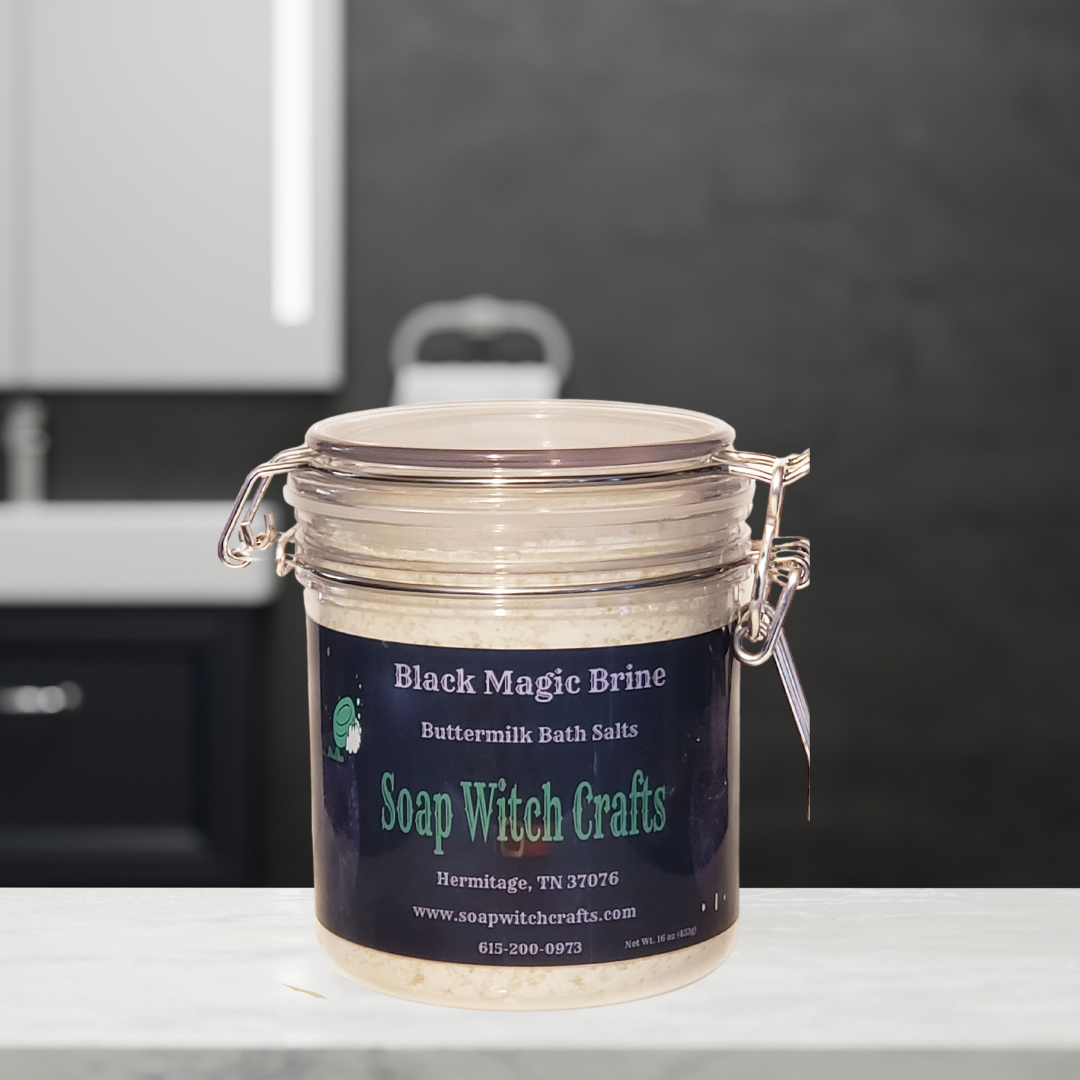 Black Magic Brine Buttermilk Bath Salts - Eucalyptus