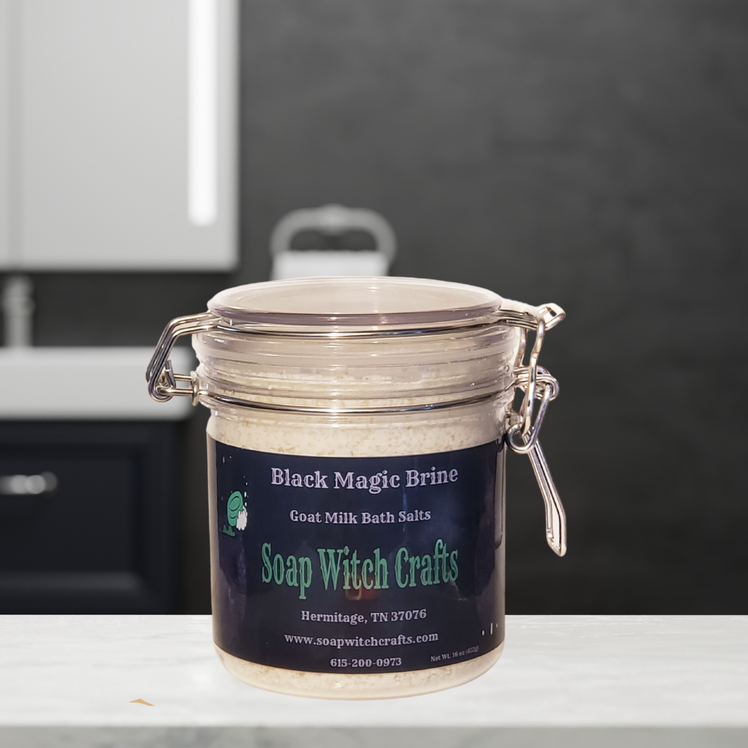 Black Magic Brine Goat Milk Bath Salts - Grapefruit Jasmine - 0