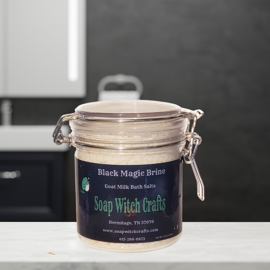 Black Magic Brine Goat Milk Bath Salts - Lemon - 0
