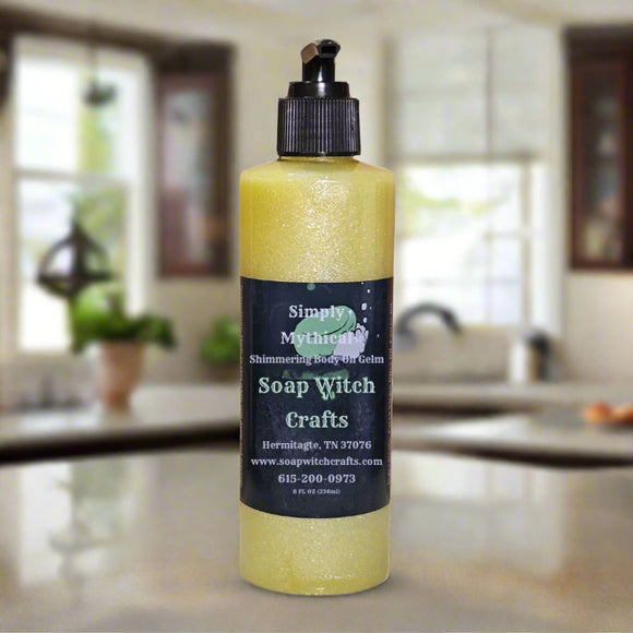 Simply Mythical Shimmering Body Oil Gel - Strawberry Lavender Cream