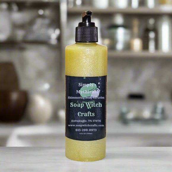 Simply Mythical Shimmering Body Oil Gel - Amber Luxury