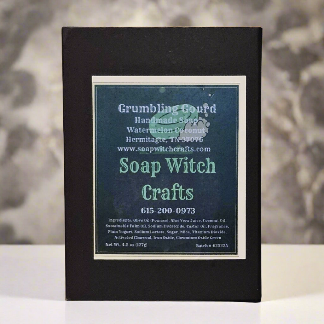 Grumbling Gourd Aloe Vera Bar Soap - Watermelon Coconut - 0