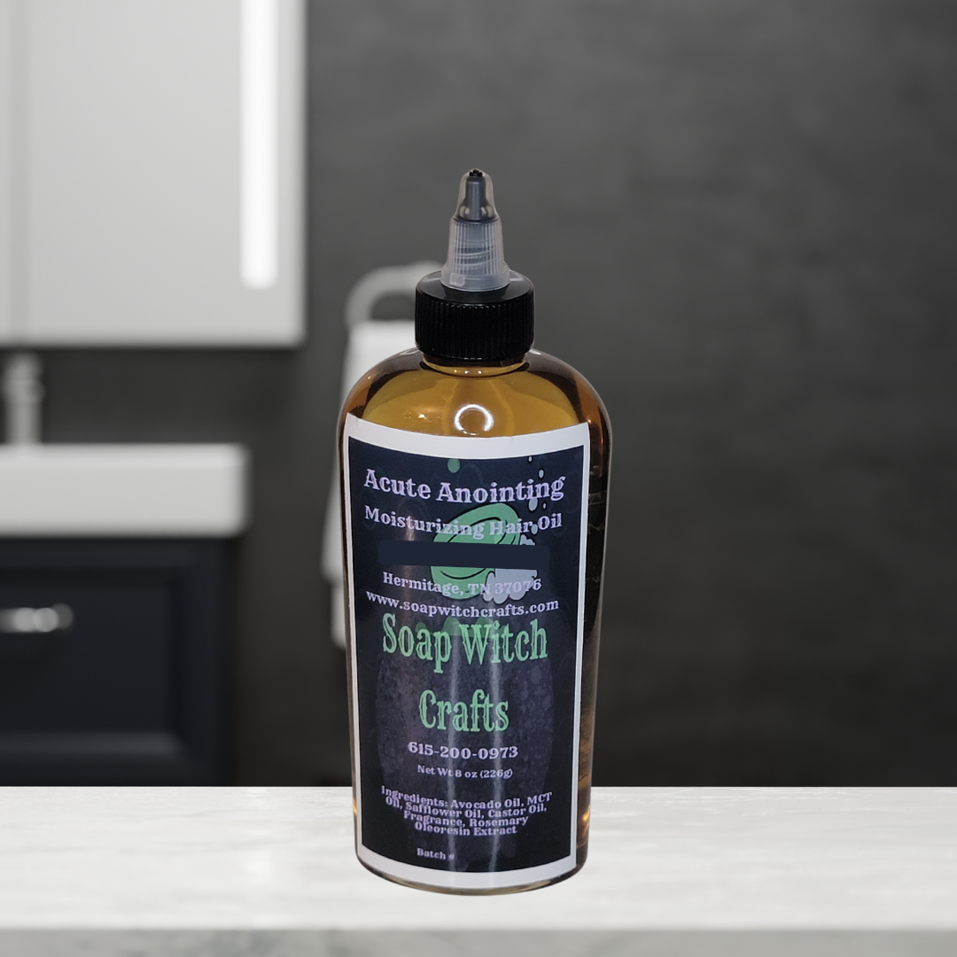 Acute Anointing Moisturizing Hair Oil - Lavender Peppermint - 0