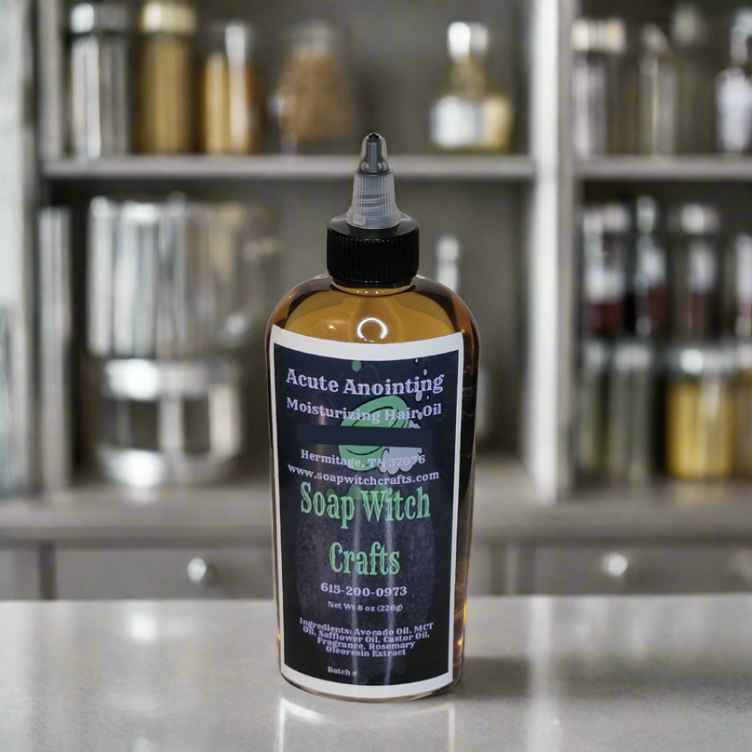 Acute Anointing Moisturizing Hair Oil - Spearmint Eucalyptus