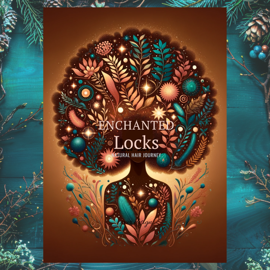 Enchanted Locks Afro Cover - 17 Printable Journal Planner Pages
