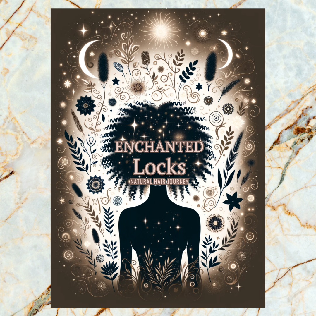 Enchanted Locks Coily Cover - 17 Printable Journal Planner Pages - 0