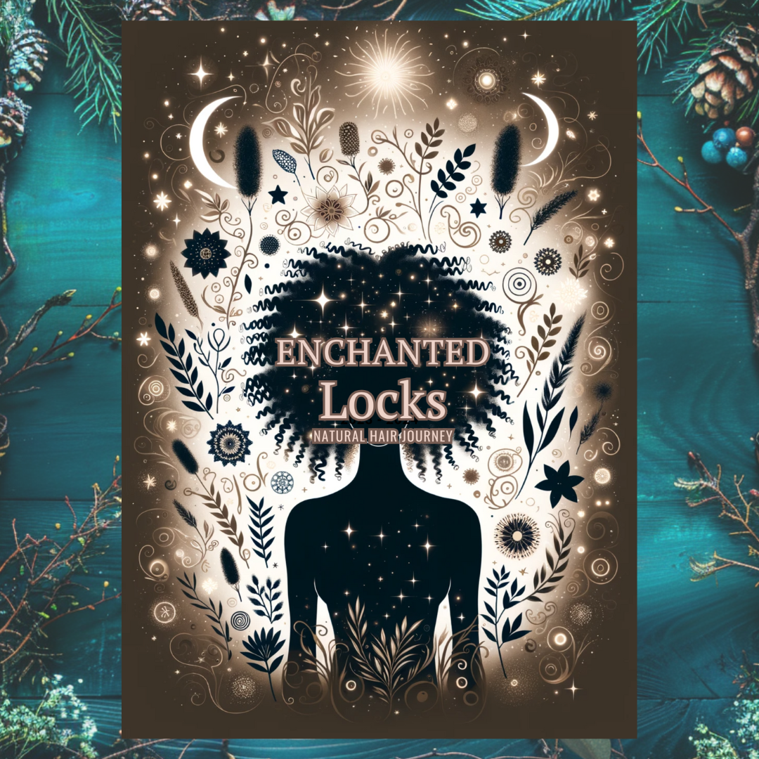 Enchanted Locks Coily Cover - 17 Printable Journal Planner Pages