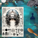 Enchanted Locks Curly Cover - 17 Printable Journal Planner Pages-1