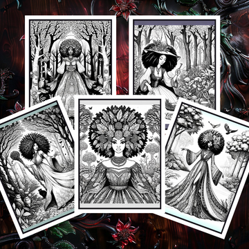 Forest Adventures Adult Coloring Book Vol. 1 - 50 Printable Coloring Pages - 0