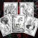 Magical Kingdoms Adult Coloring Book Vol. 1 - 50 Printable Coloring Pages-2