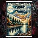 Night Time Bliss Adult Coloring Book Vol. 1 - 50 Printable Coloring Pages-3