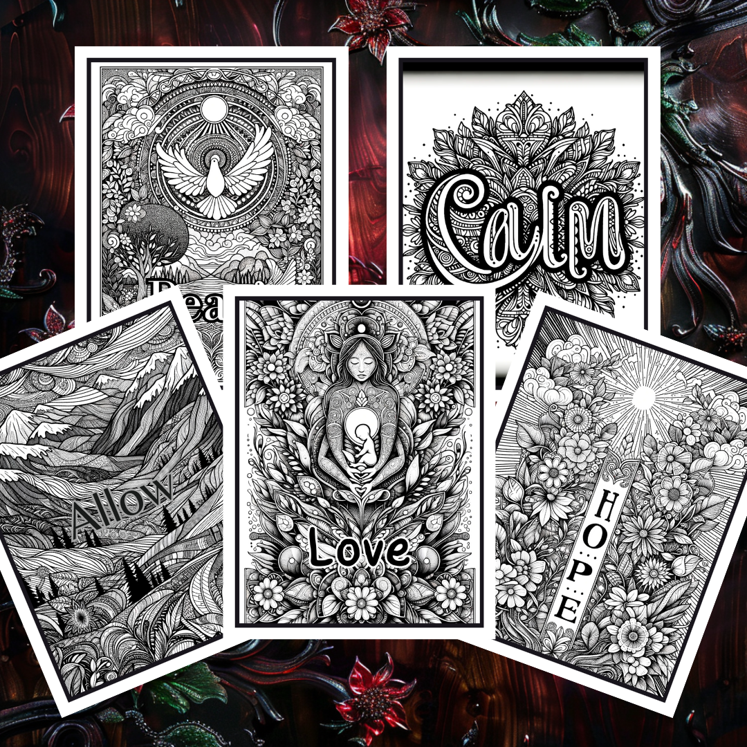 Uplifting Affirmations Adult Coloring Book Vol. 1 - 50 Printable Coloring Pages - 0