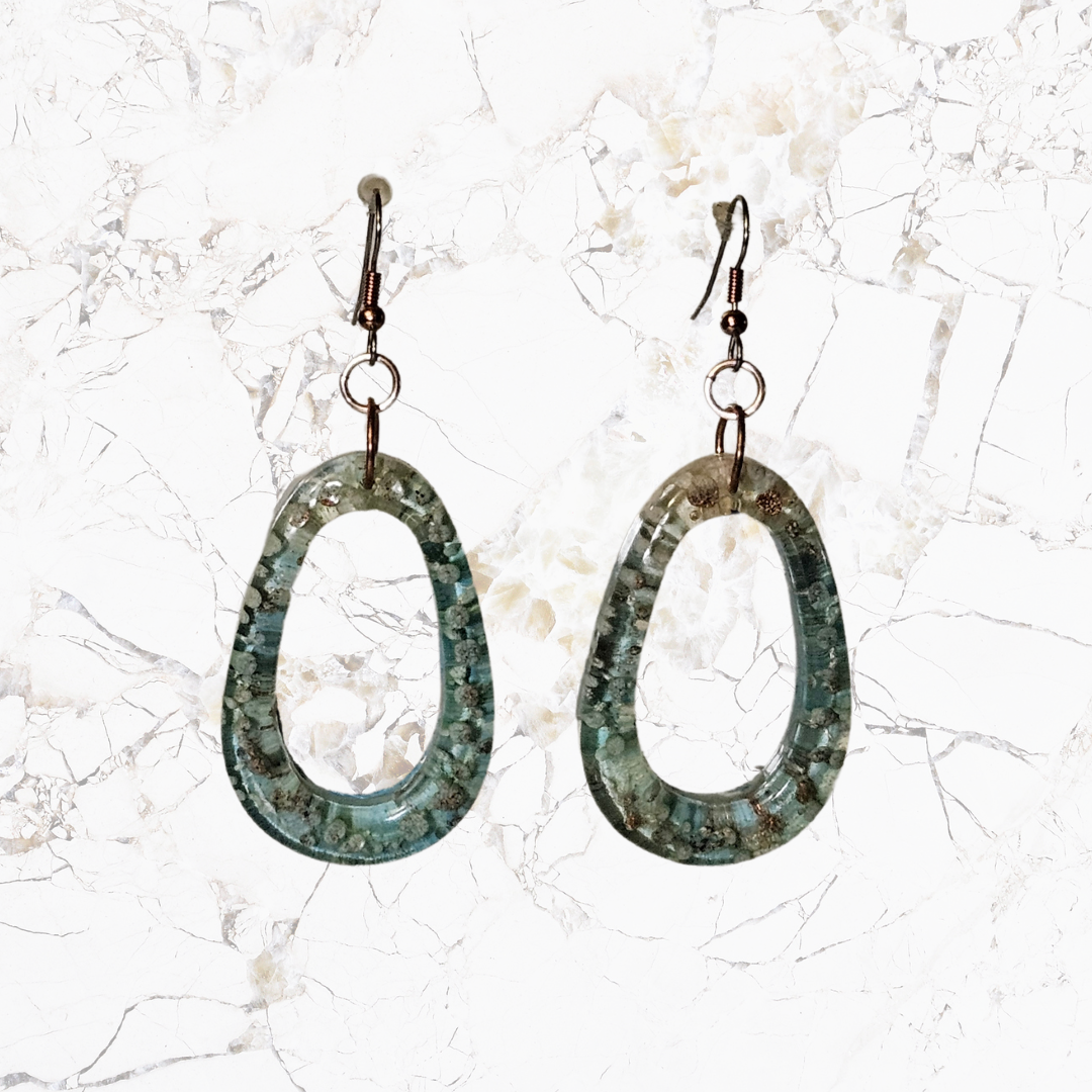 Quirky Cauldron Hoops - Enchanted Resin Earrings