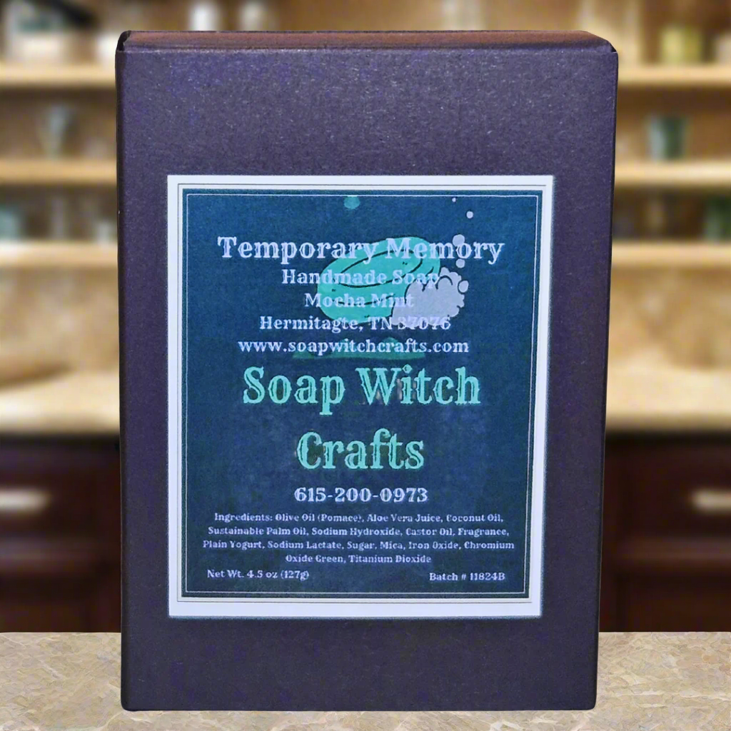 Temporary Memory Aloe Vera Bar Soap - Mocha Mint