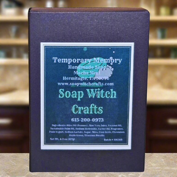 Temporary Memory Aloe Vera Bar Soap - Mocha Mint