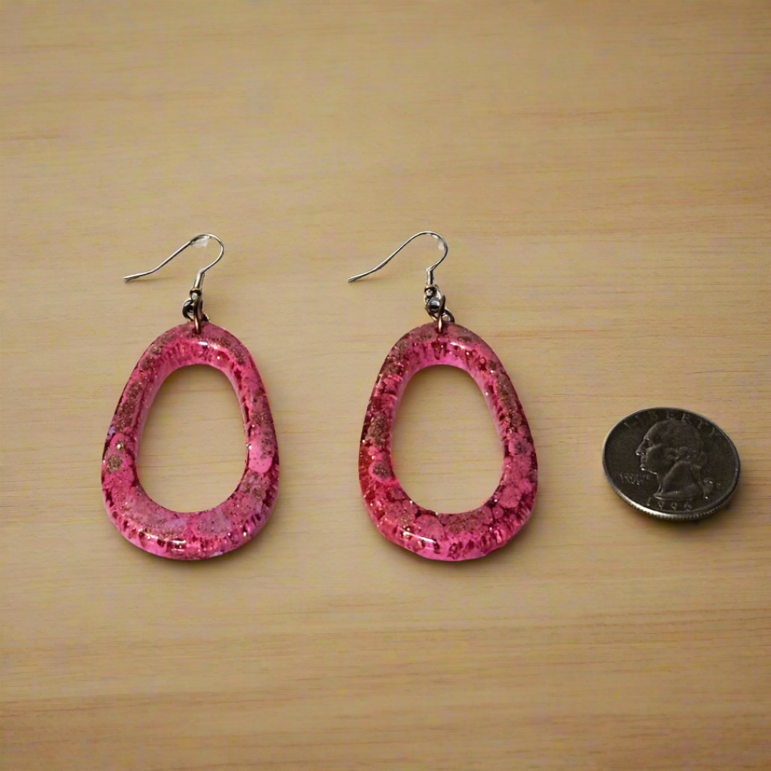 The Cauldron Mishap Danglers - Enchanted Resin Earrings - 0