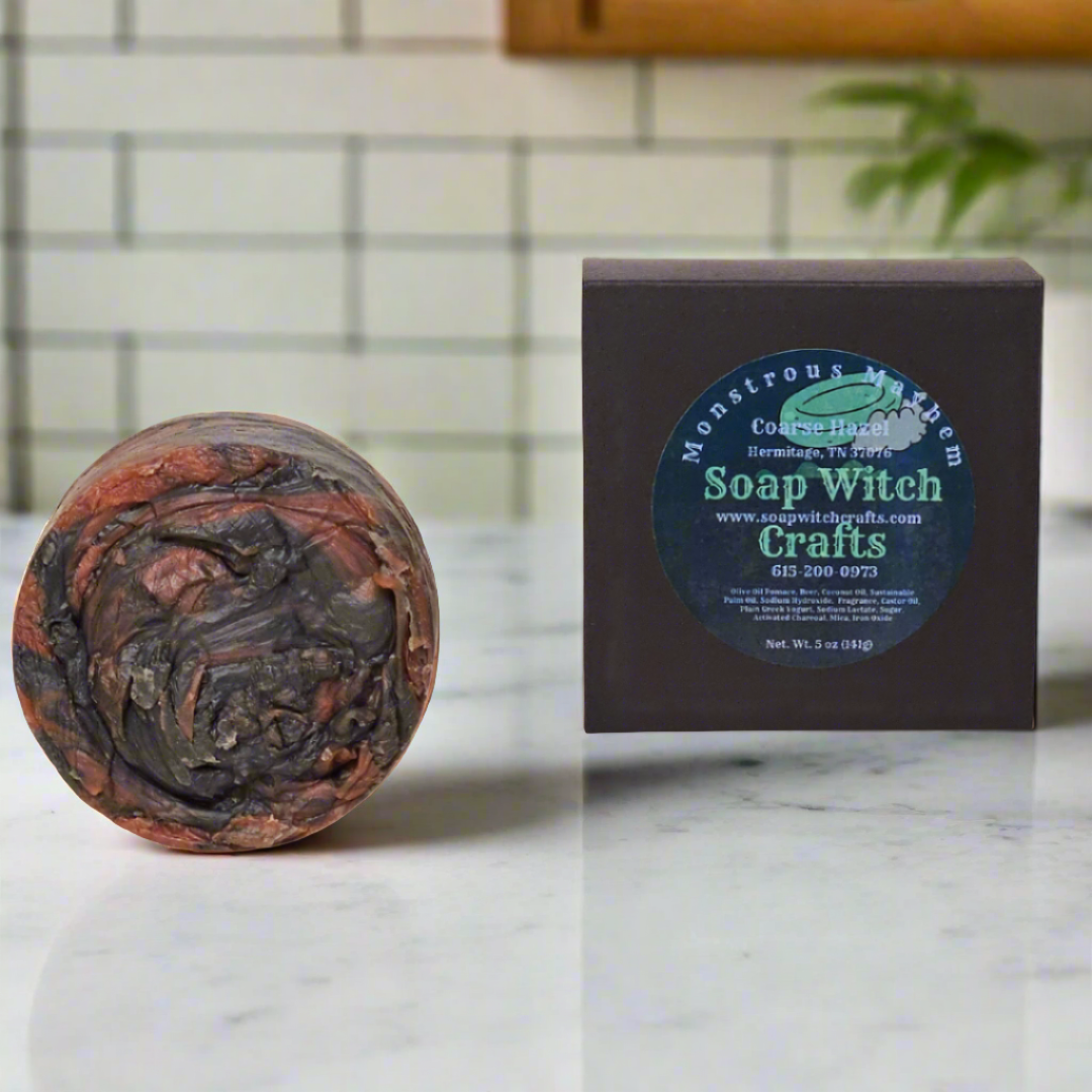 Monstrous Mayhem Beer Soap - Coarse Hazel