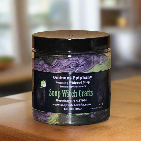 Ominous Epiphany Aloe Vera Whipped Soap - Honeysuckle Lemon