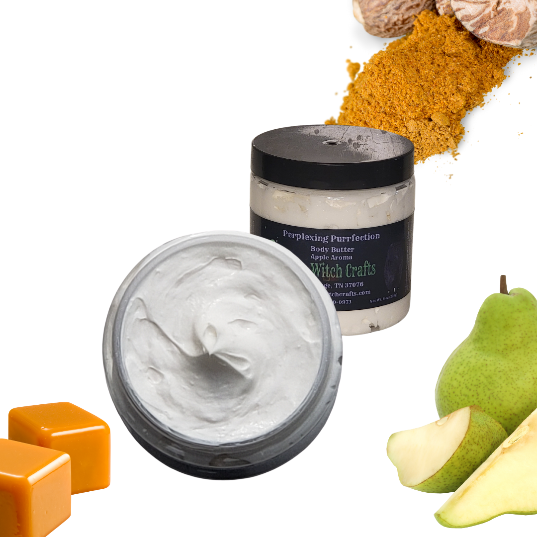Perplexing Purrfection Shimmering Body Butter - Spiced Caramel Pear - Limited Quantities Seasonal Only-1