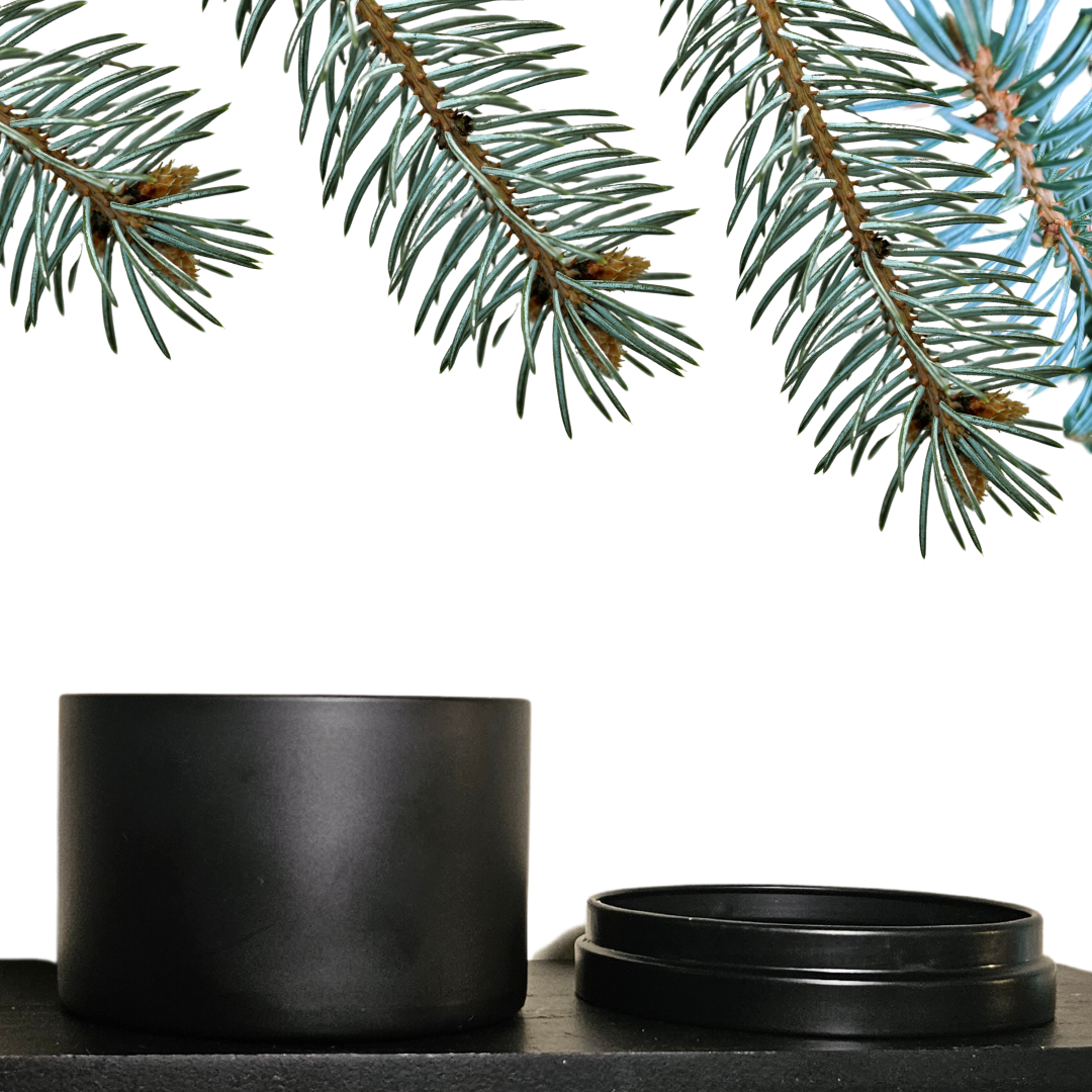 Whimsy Spellfire Sleek Soy Tin Candle - Blue Spruce