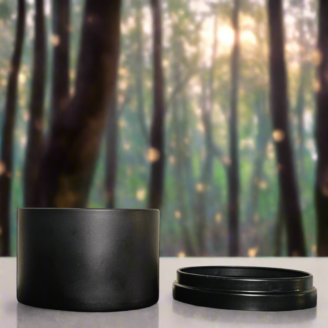 Whimsy Spellfire Sleek Soy Tin Candle - Woodsy Tobacco