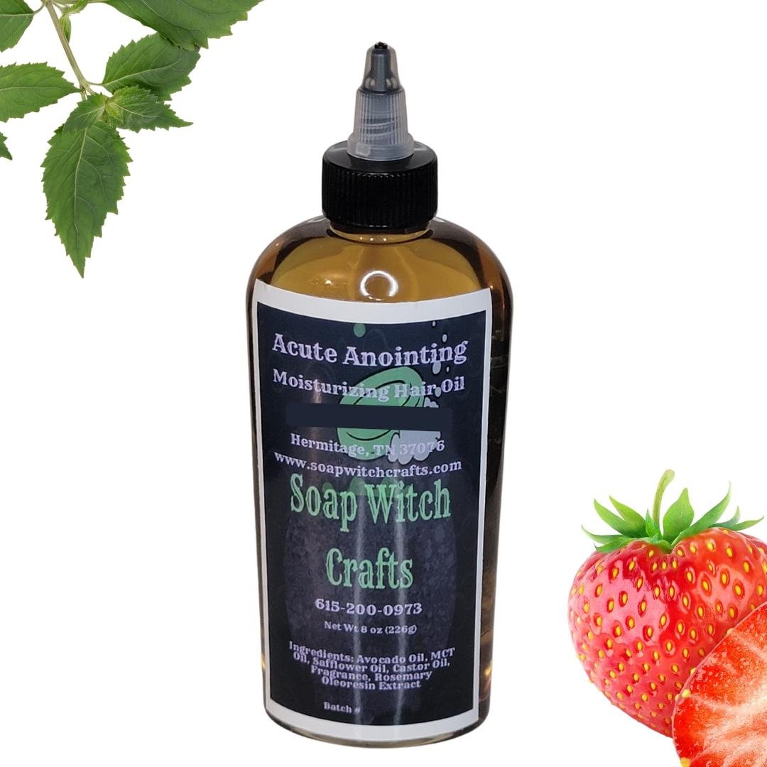 Acute Anointing Moisturizing Hair Oil - Strawberry Patchouli