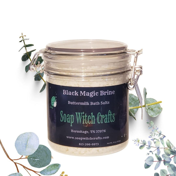 Black Magic Brine Buttermilk Bath Salts - Eucalyptus