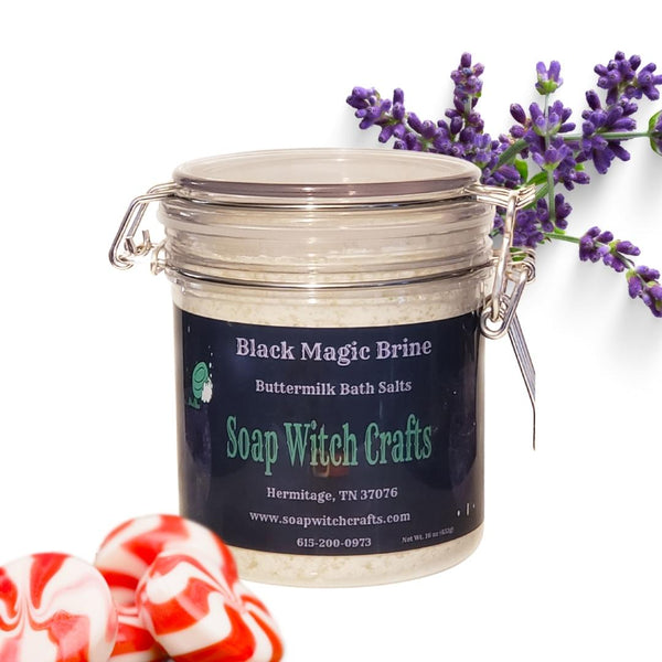 Black Magic Brine Buttermilk Bath Salts - Lavender Peppermint