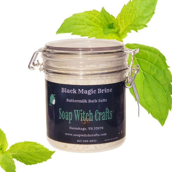 Black Magic Brine Buttermilk Bath Salts - Spearmint