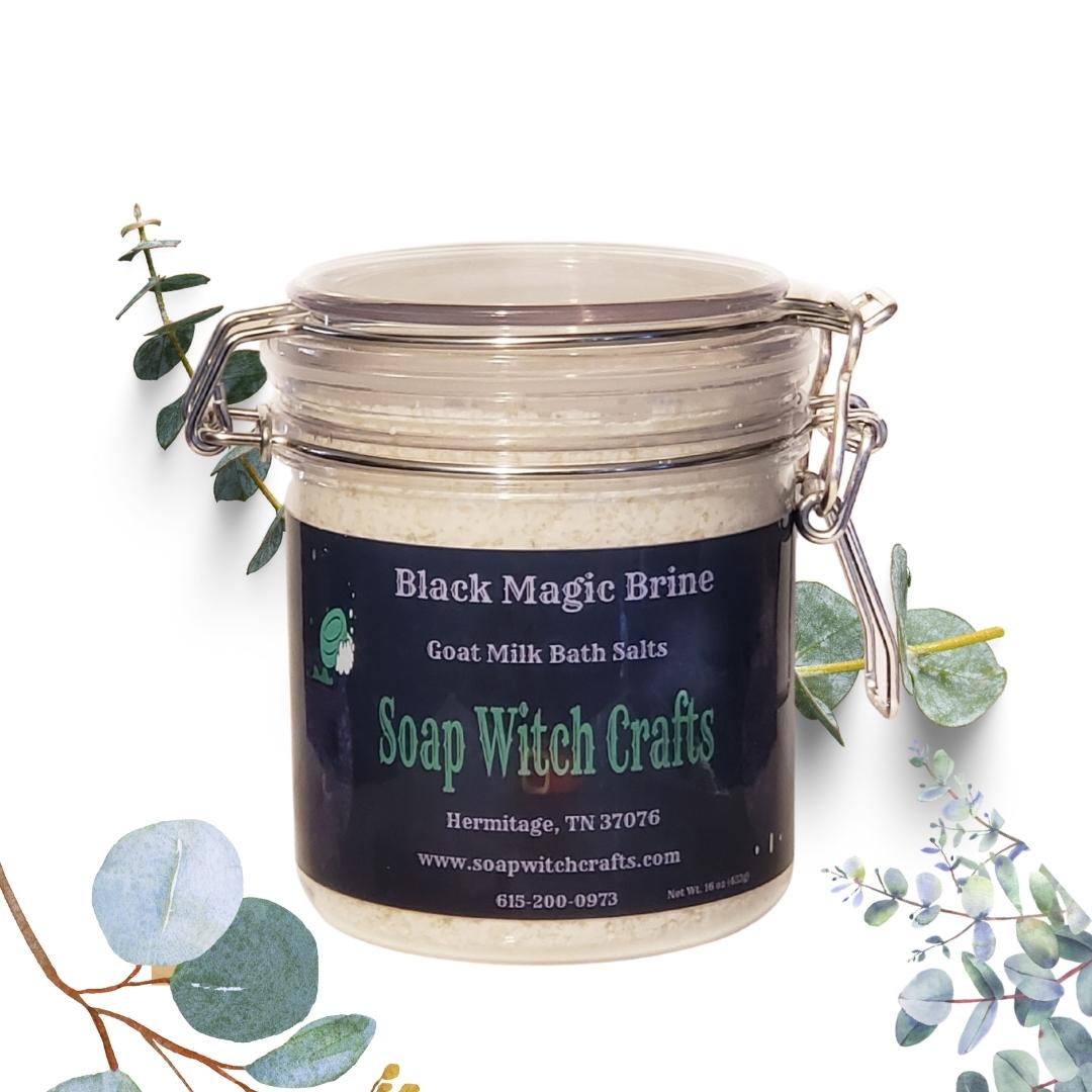 Black Magic Brine Goat Milk Bath Salts - Eucalyptus