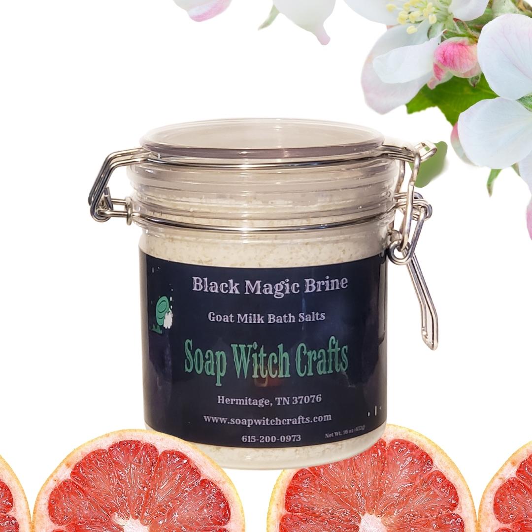 Black Magic Brine Goat Milk Bath Salts - Grapefruit Jasmine