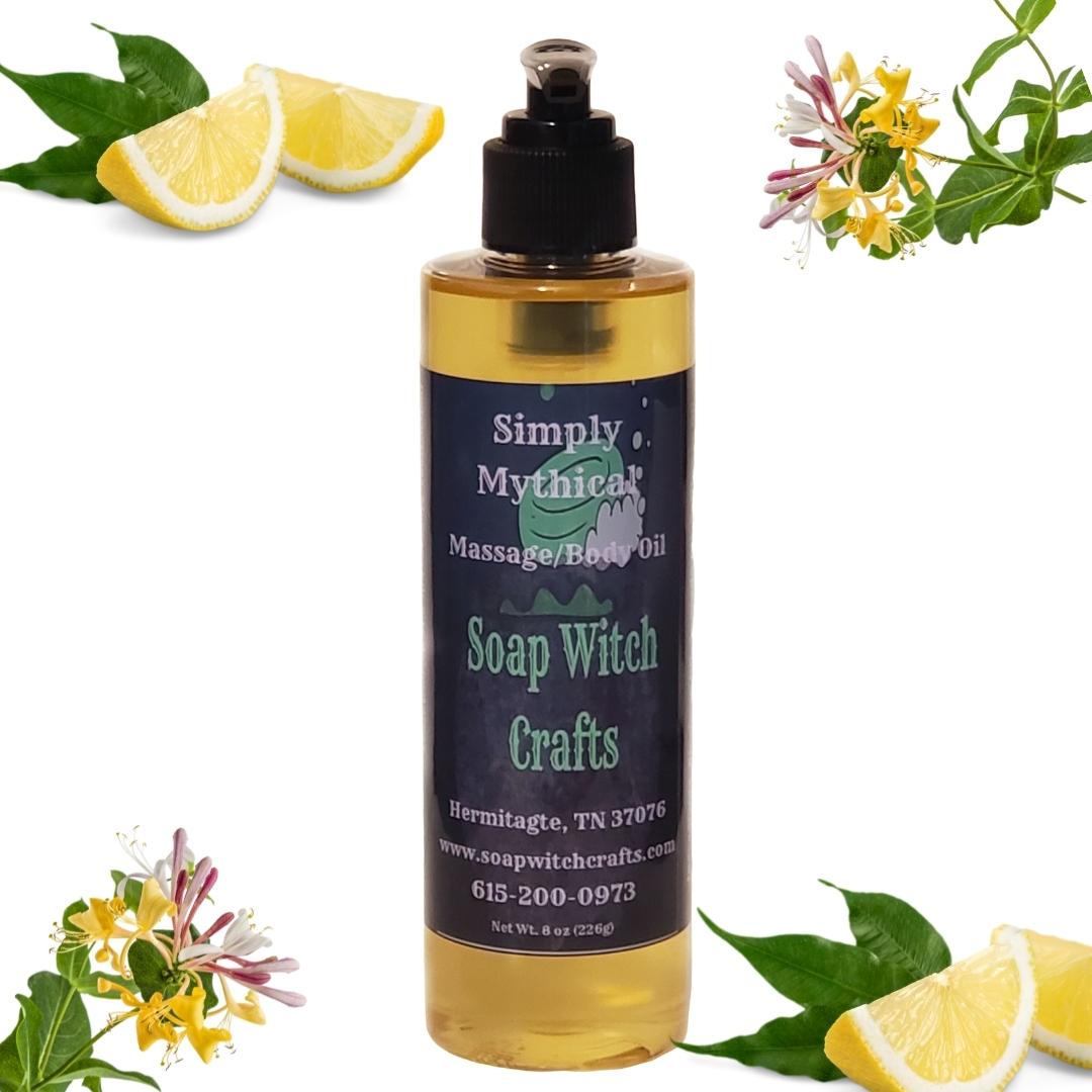Simply Mythical Massage Oil and Body Oil - Honeysuckle Lemon