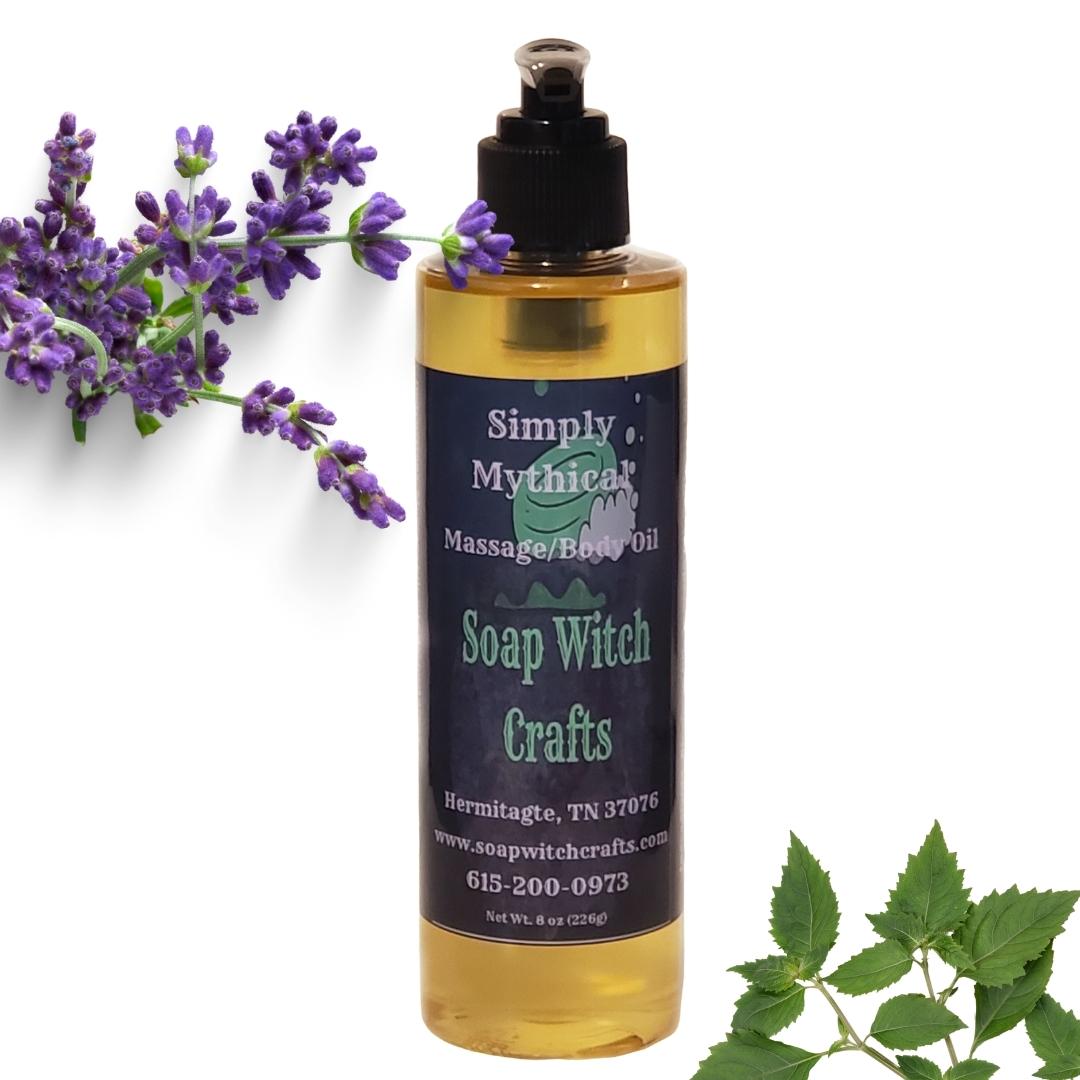 Simply Mythical Massage Oil and Body Oil - Lavender Patchouli-1