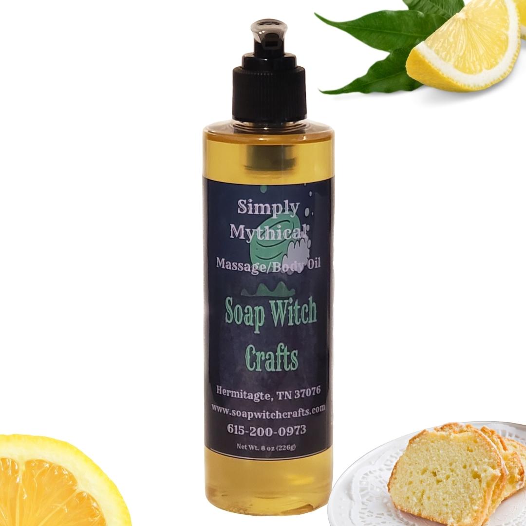 Simply Mythical Massage Oil and Body Oil - Lemon Pound Cake