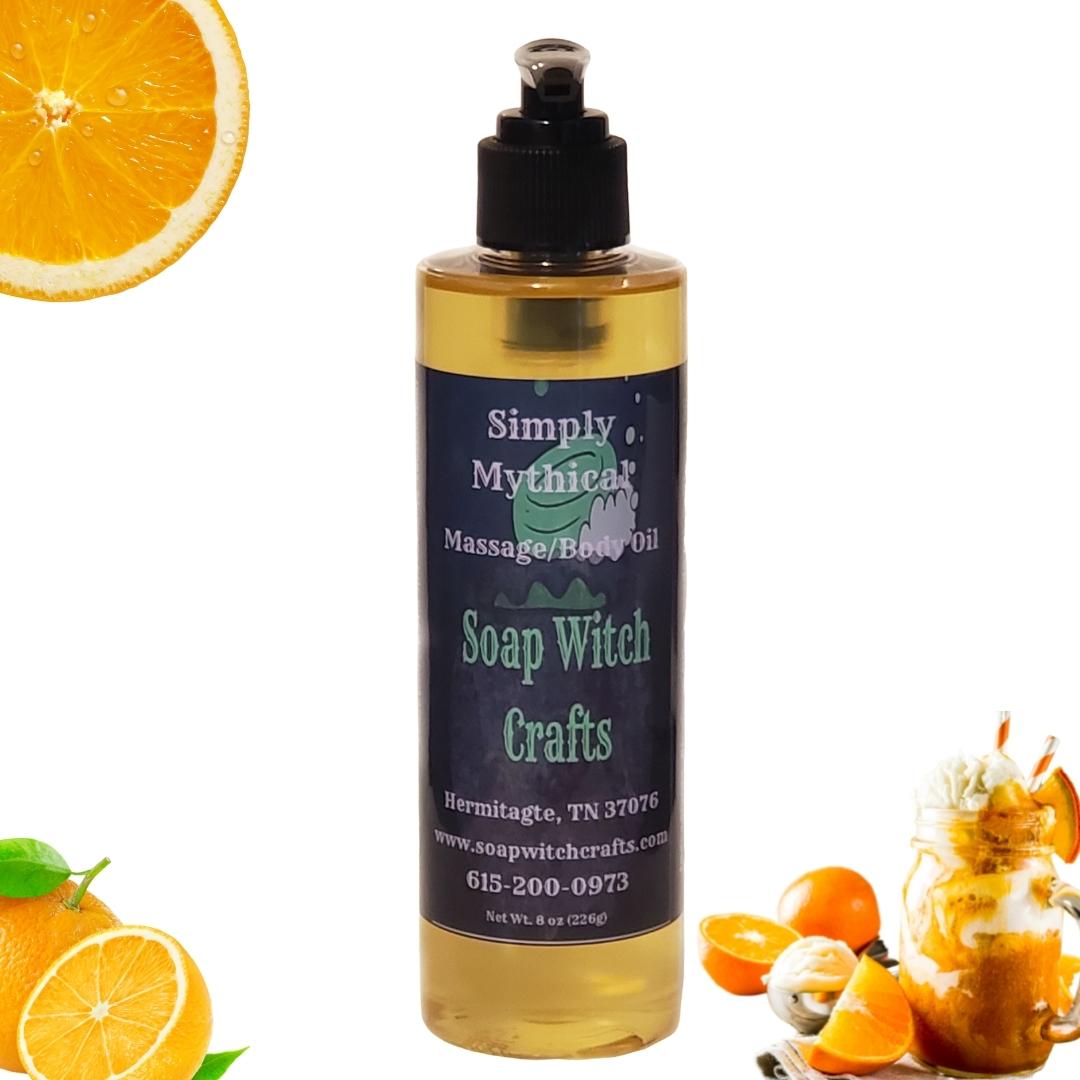 Simply Mythical Massage Oil and Body Oil - Orange Creamsicle