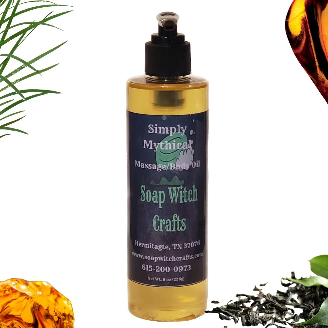 Simply Mythical Massage Oil and Body Oil - Tea Tree Amber